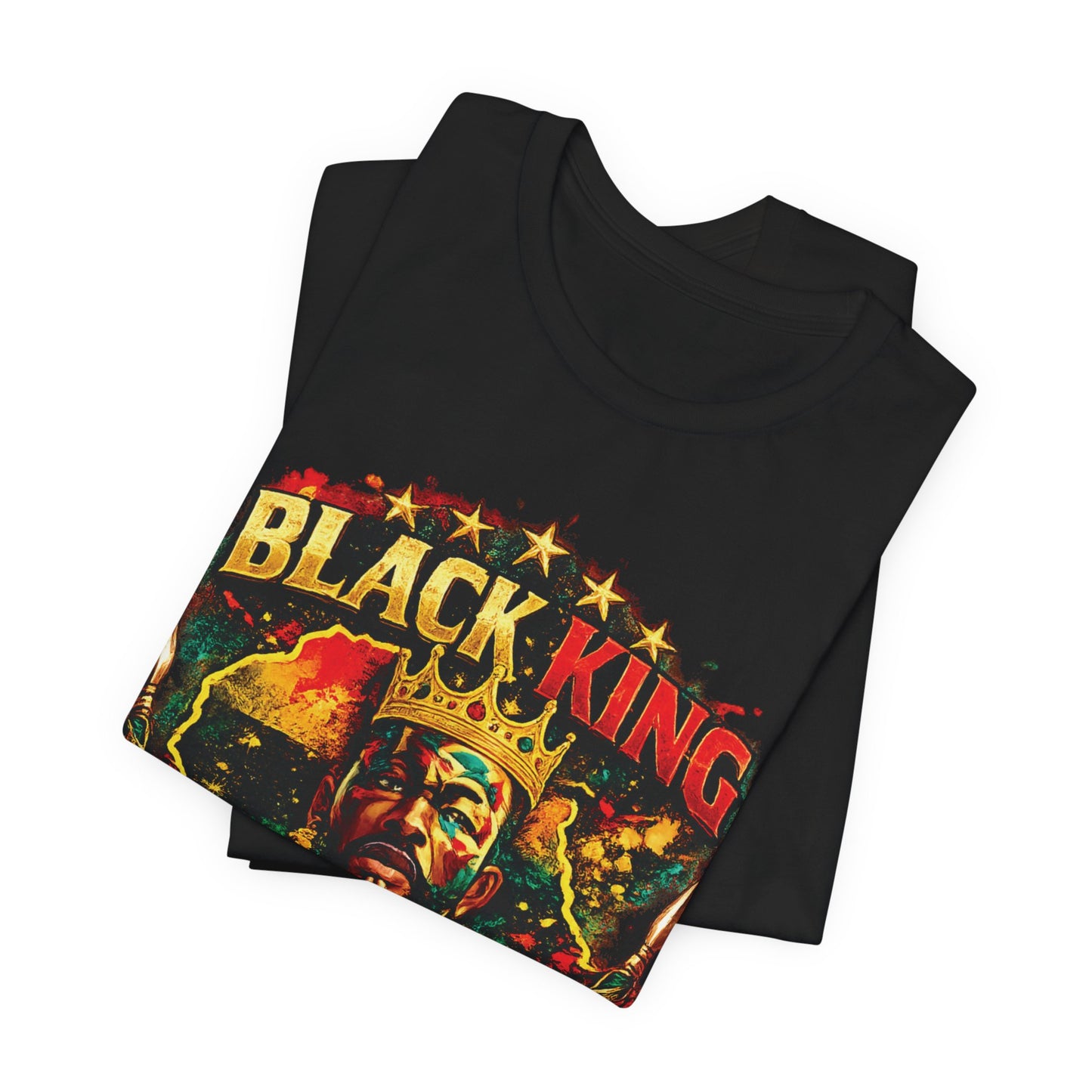 Black King graphic Tee | Honoring Black Men as Kings, Afrocentric crown design