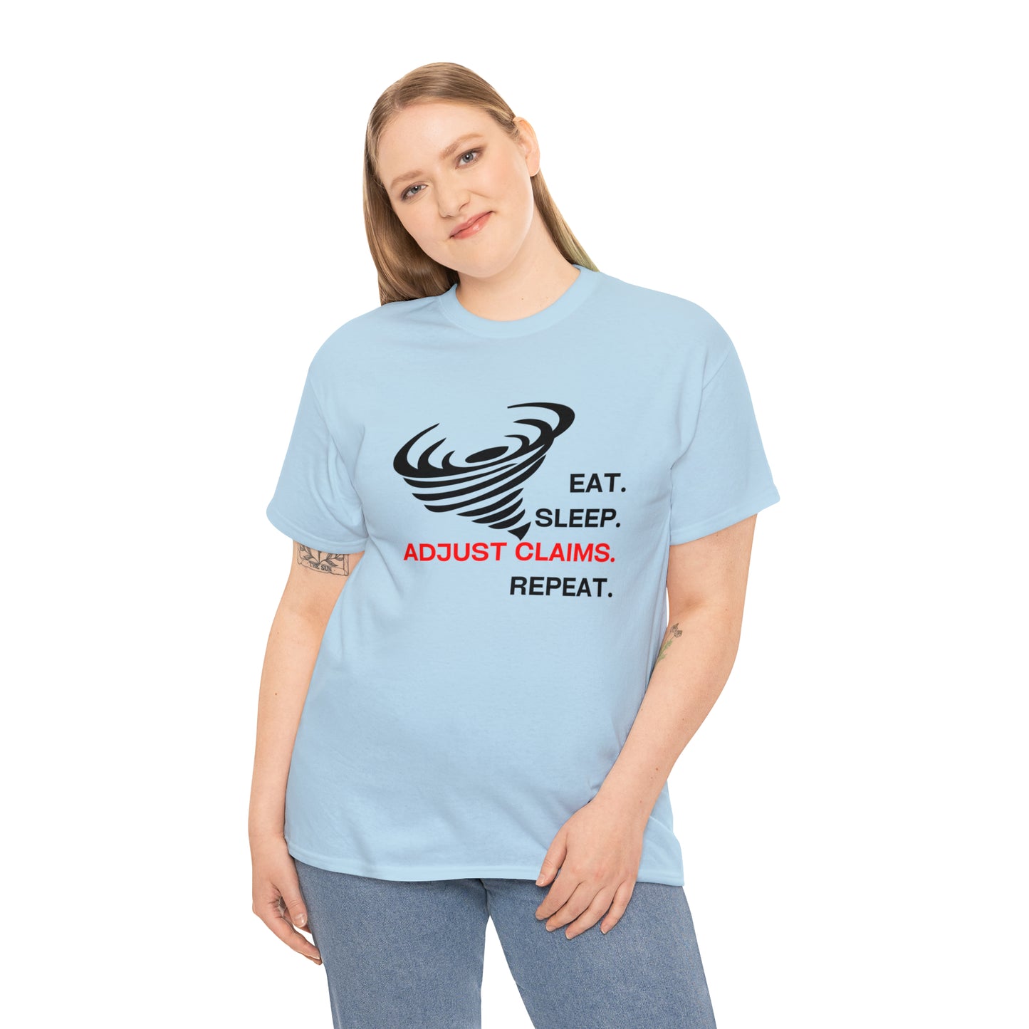 Claims Adjuster (Tornado) Unisex Heavy Cotton Tee