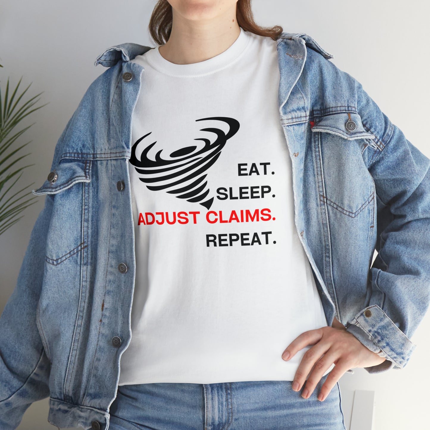 Claims Adjuster (Tornado) Unisex Heavy Cotton Tee