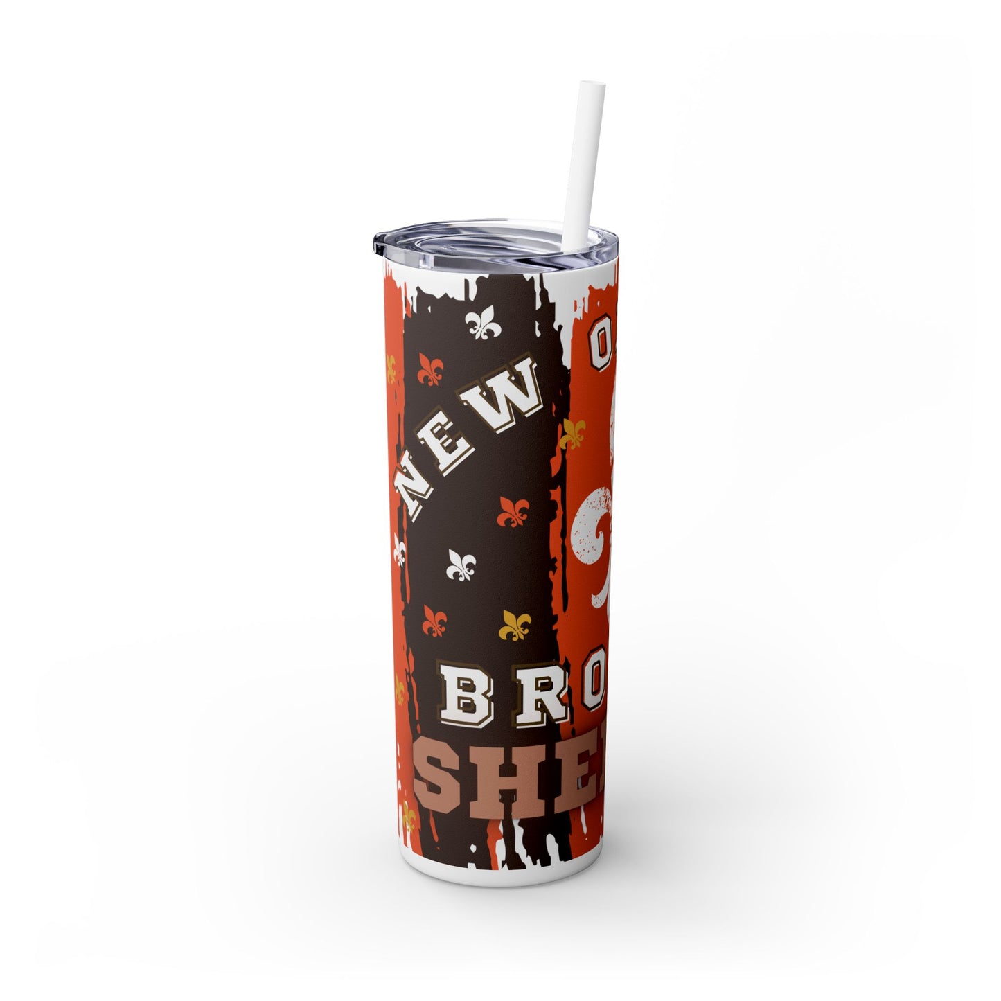 New Orleans + Browns Fan Tumbler