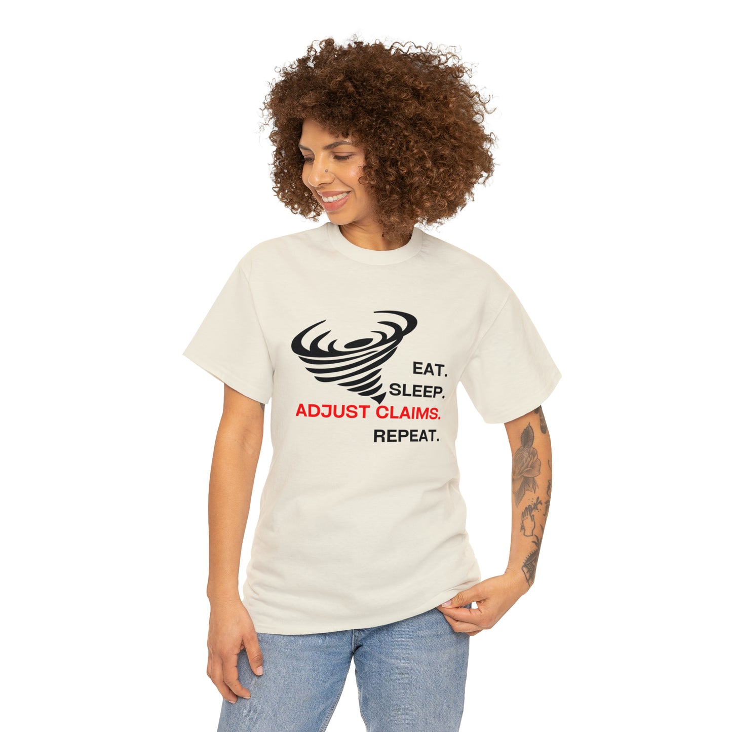 Claims Adjuster (Tornado) Unisex Heavy Cotton Tee