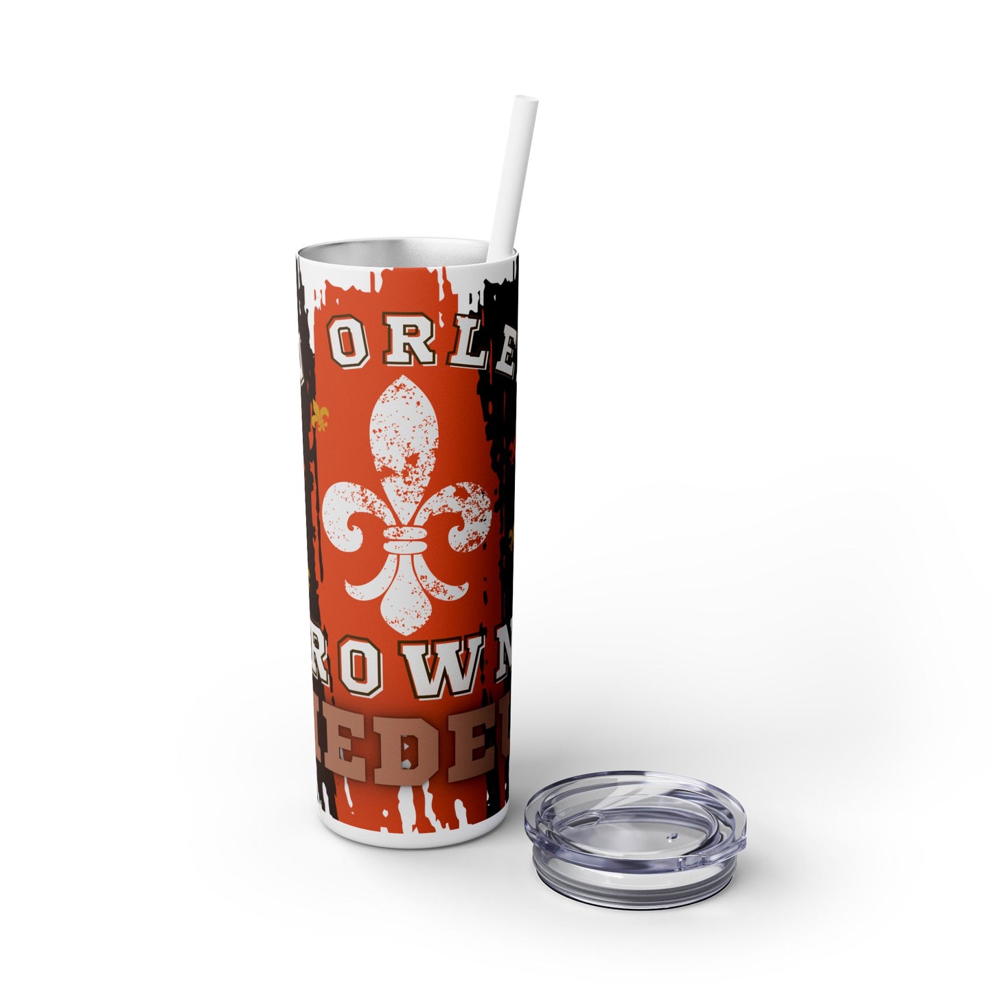 New Orleans + Browns Fan Tumbler