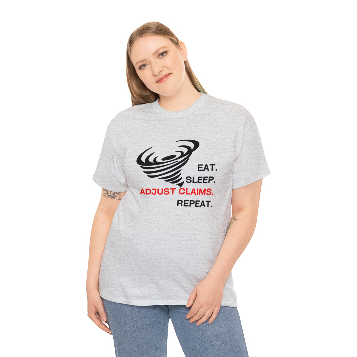 Claims Adjuster (Tornado) Unisex Heavy Cotton Tee