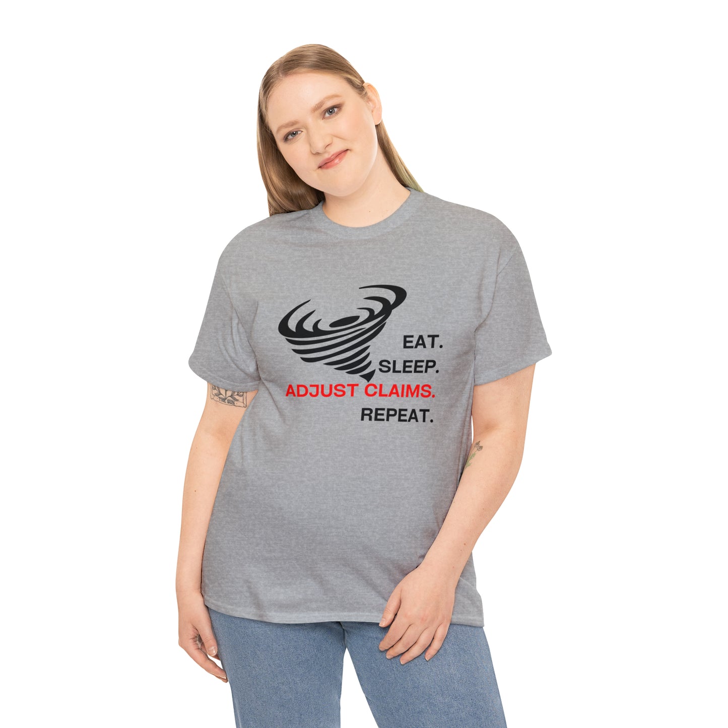 Claims Adjuster (Tornado) Unisex Heavy Cotton Tee