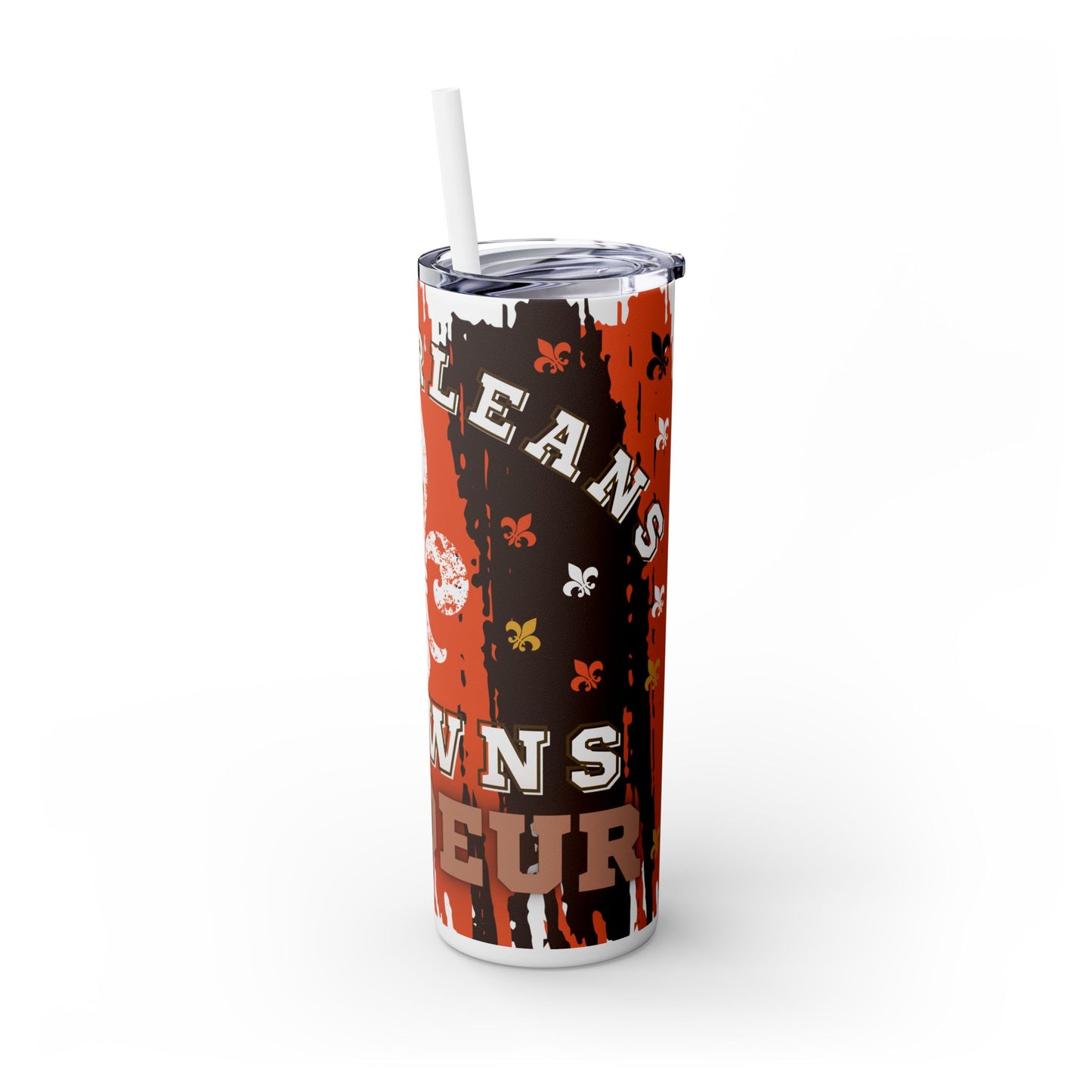 New Orleans + Browns Fan Tumbler