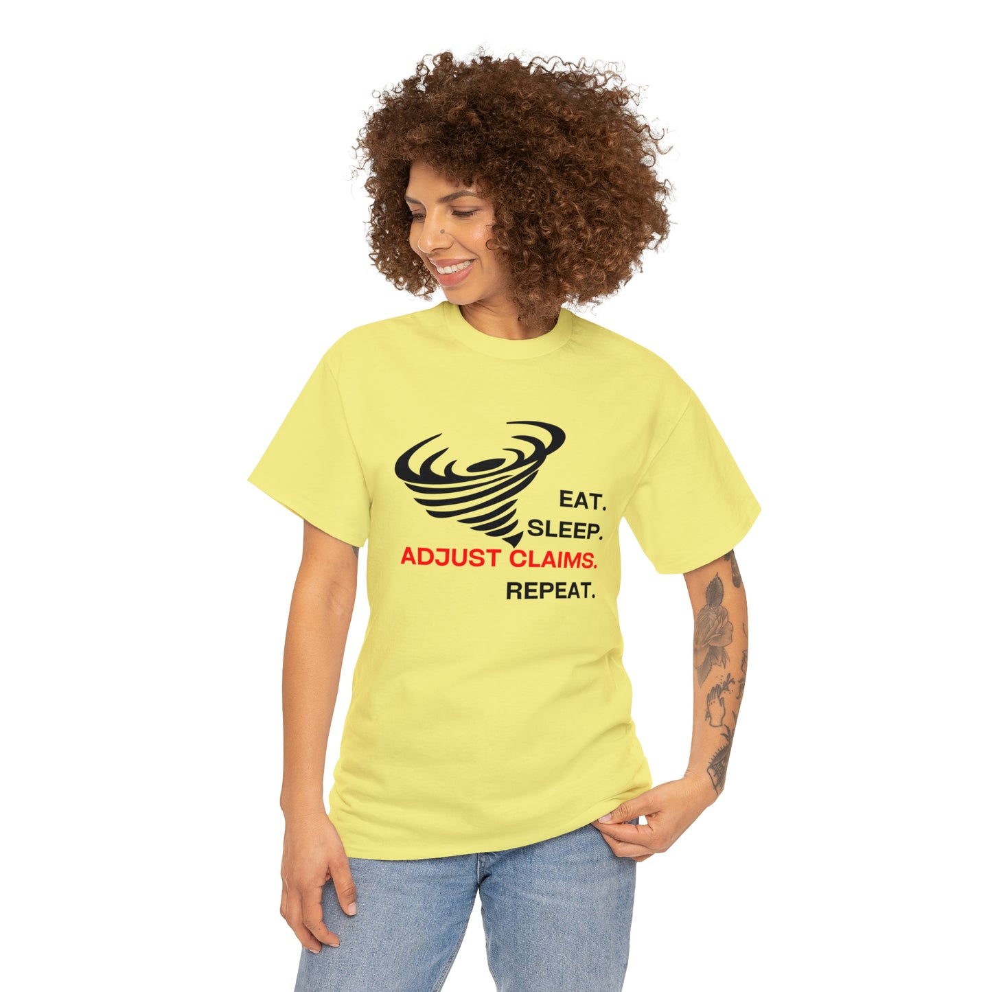 Claims Adjuster (Tornado) Unisex Heavy Cotton Tee