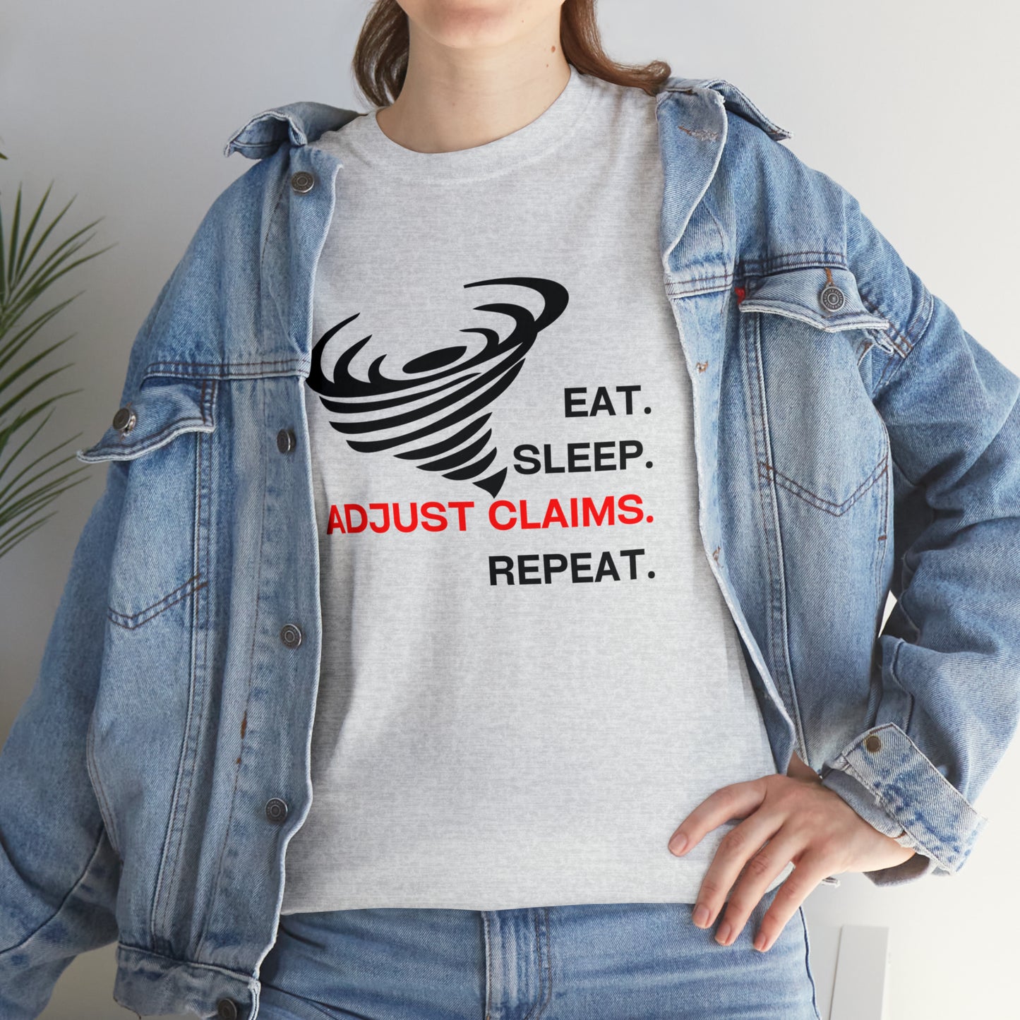 Claims Adjuster (Tornado) Unisex Heavy Cotton Tee