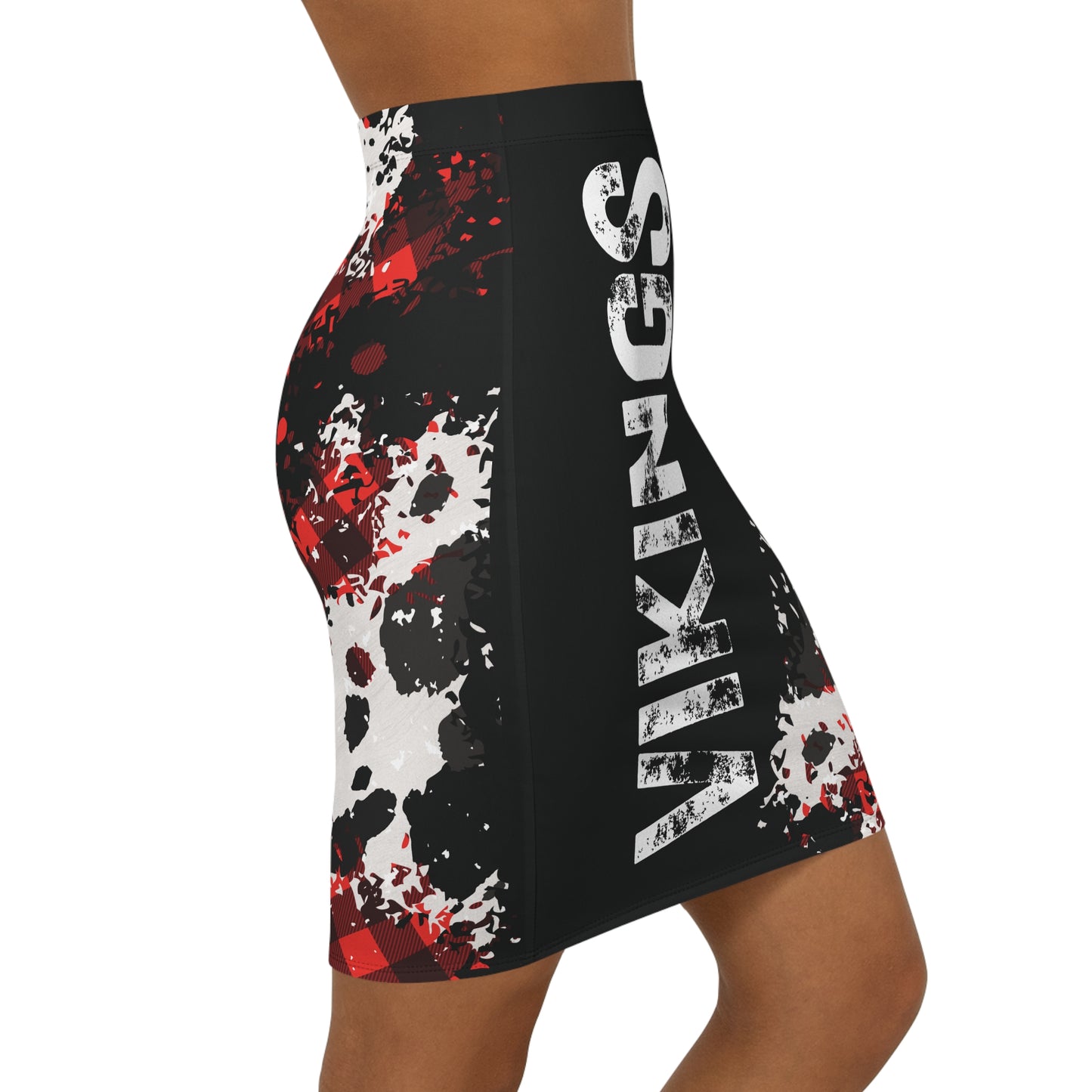 "Vikings Fade" Sleek Black Pencil Skirt – Northside Made Collection