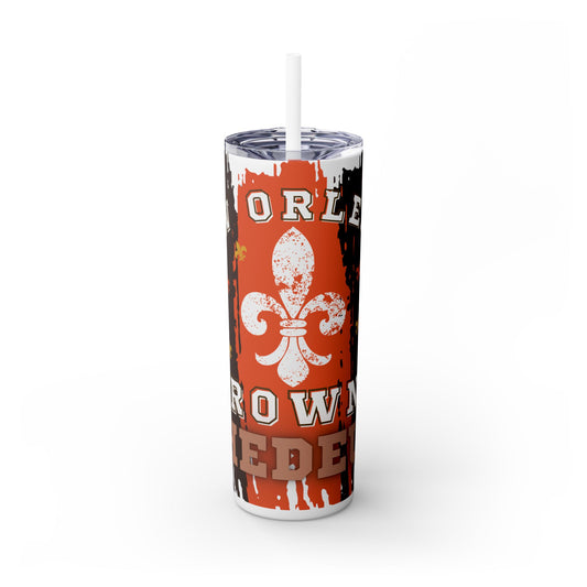 New Orleans + Browns Fan Tumbler