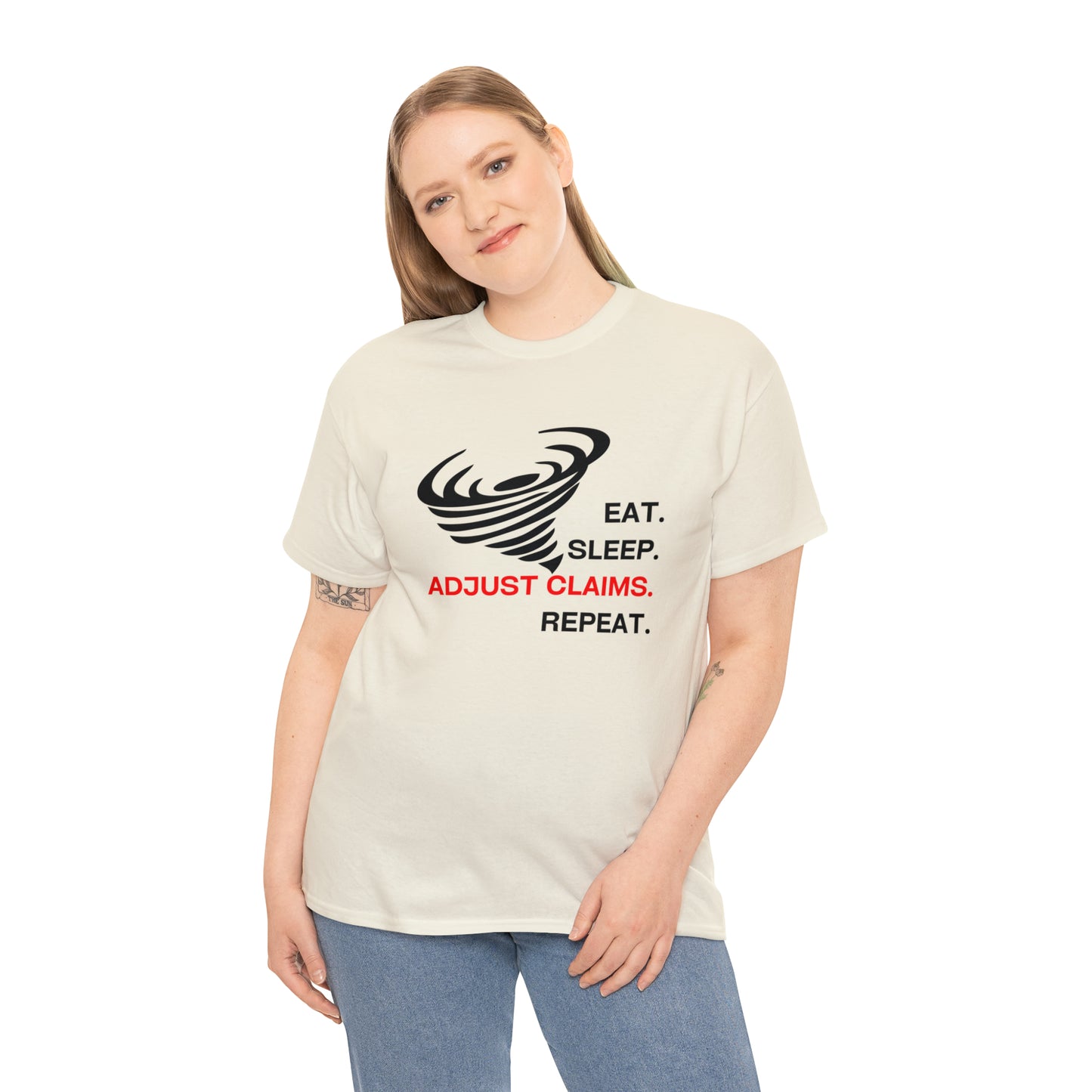 Claims Adjuster (Tornado) Unisex Heavy Cotton Tee