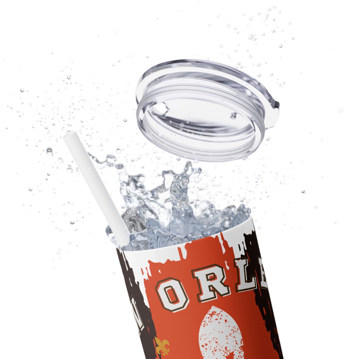 New Orleans + Browns Fan Tumbler