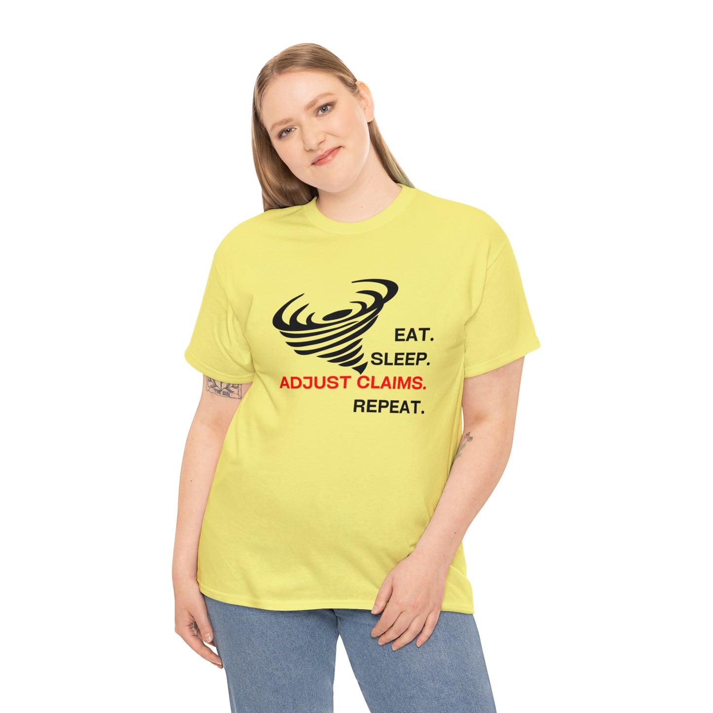 Claims Adjuster (Tornado) Unisex Heavy Cotton Tee