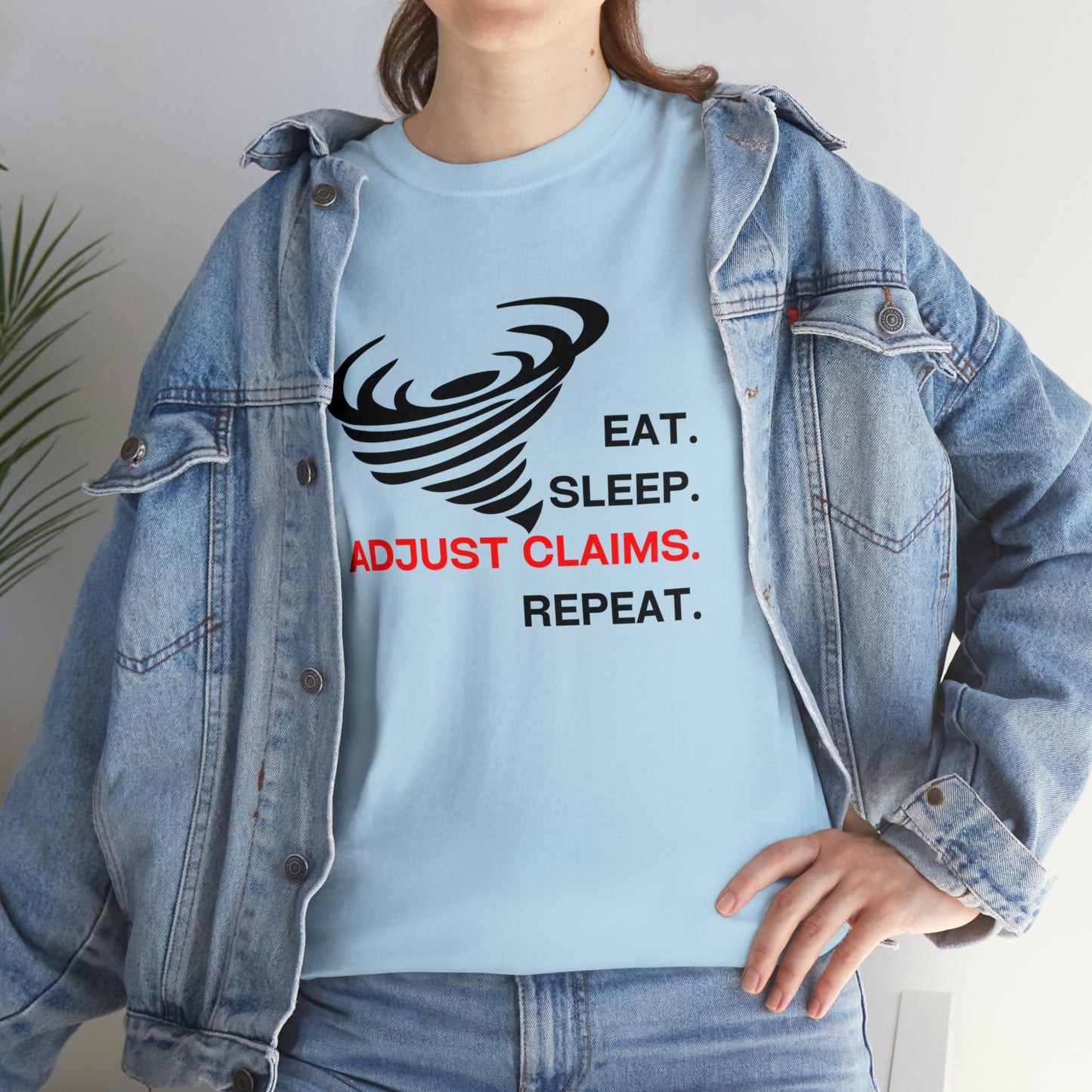 Claims Adjuster (Tornado) Unisex Heavy Cotton Tee