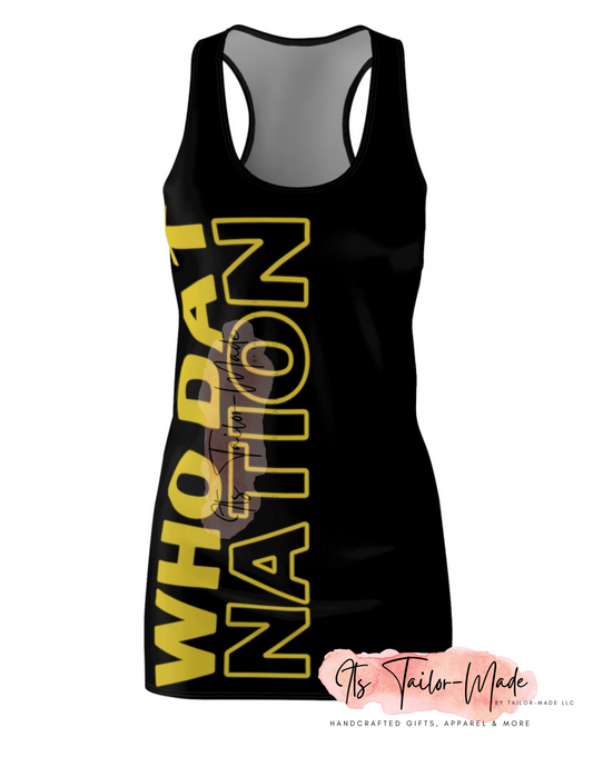 Black & Gold Game Day Racerback Dress