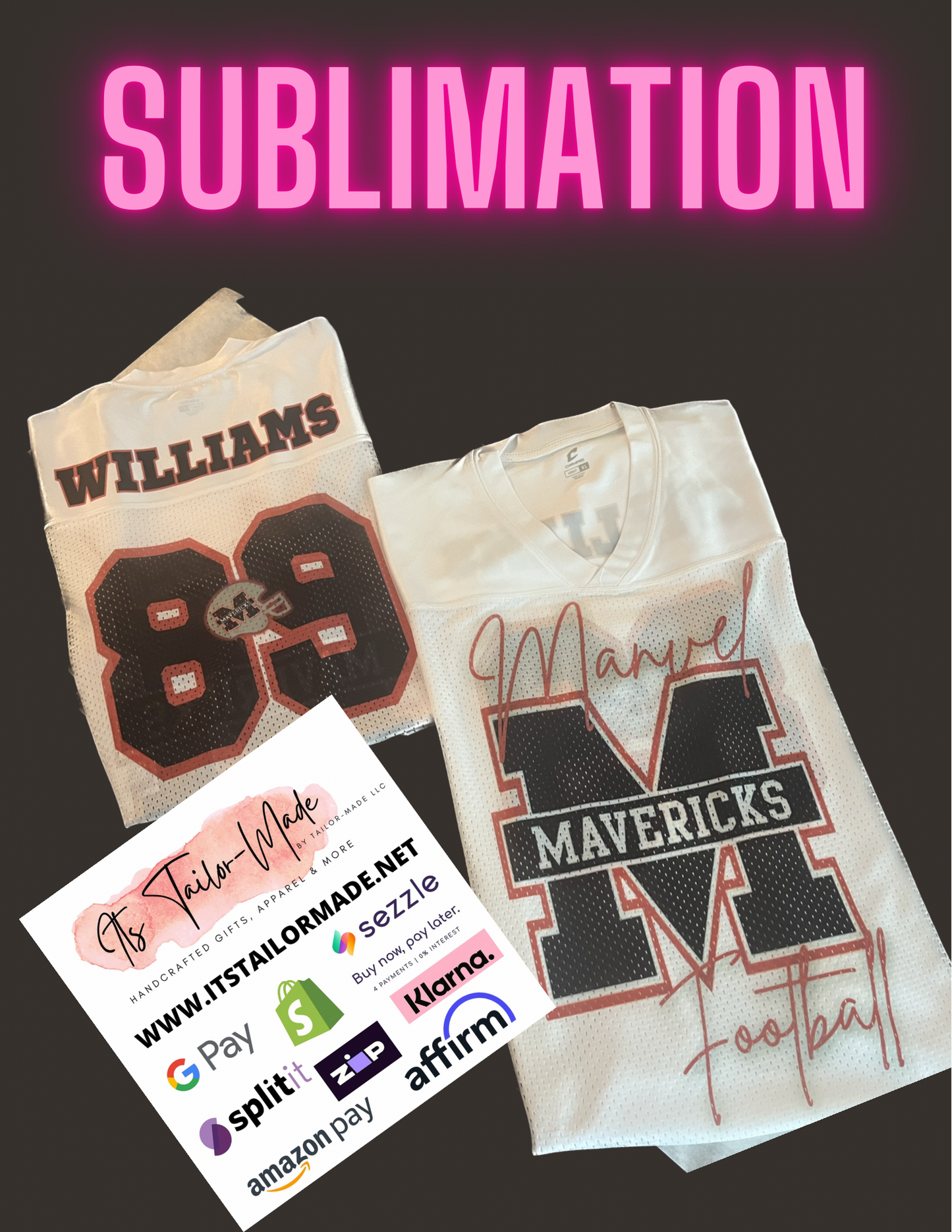 Sublimated Football Jersey's