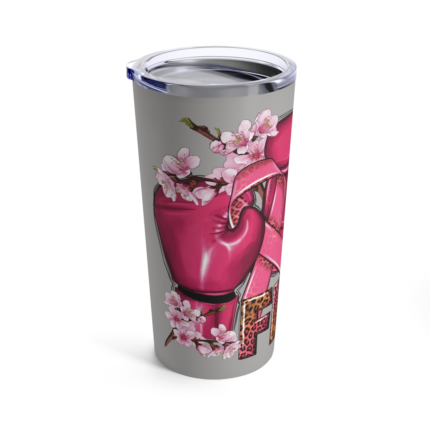 Her Fight Is Our Fight Sublimated Tumbler 20oz - Gray