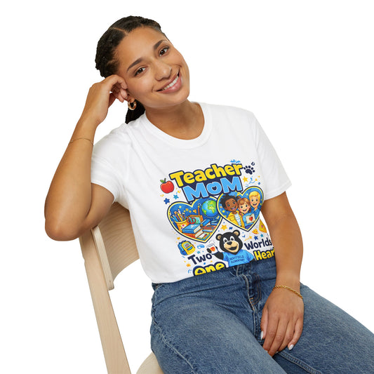 Teacher Mom T-Shirt — Two Worlds One Heart #MFE