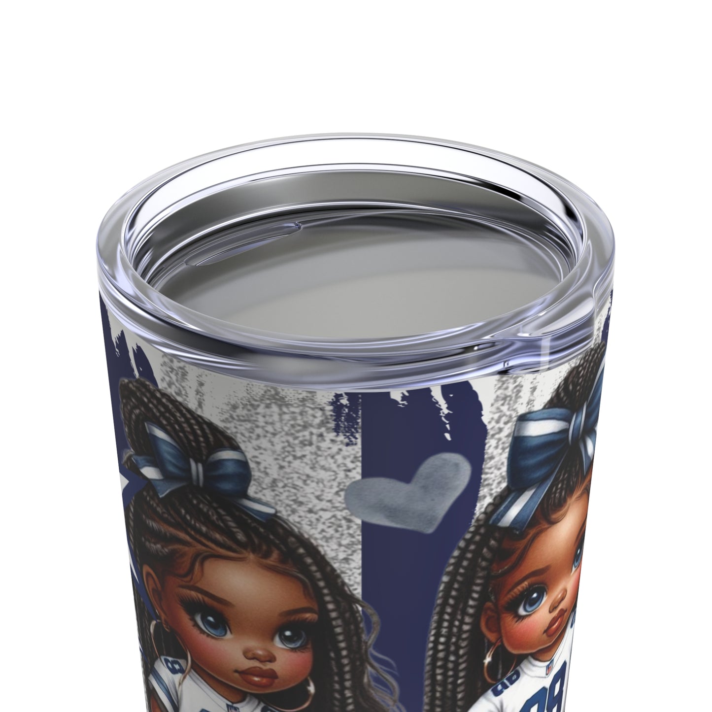 Sublimated Tumbler 20oz - Just Girlz That Love Ball "Cowboys" (Full Bleed)