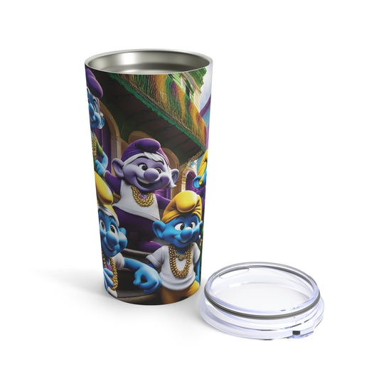 Sublimated Tumbler 20oz - Smurf Street Soiree (Full Bleed)