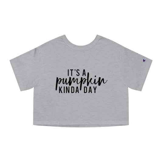 Pumpkin Kinda Day Cropped Tee