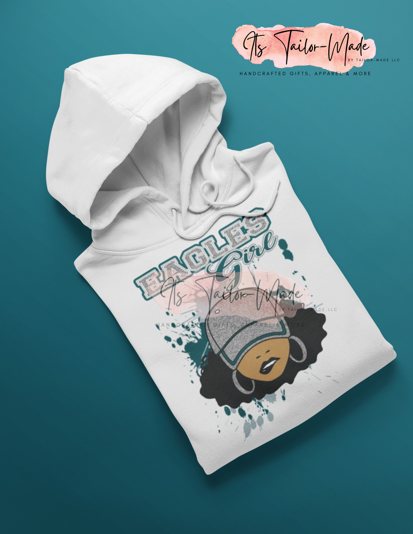 Natural Football Girl Hoodie