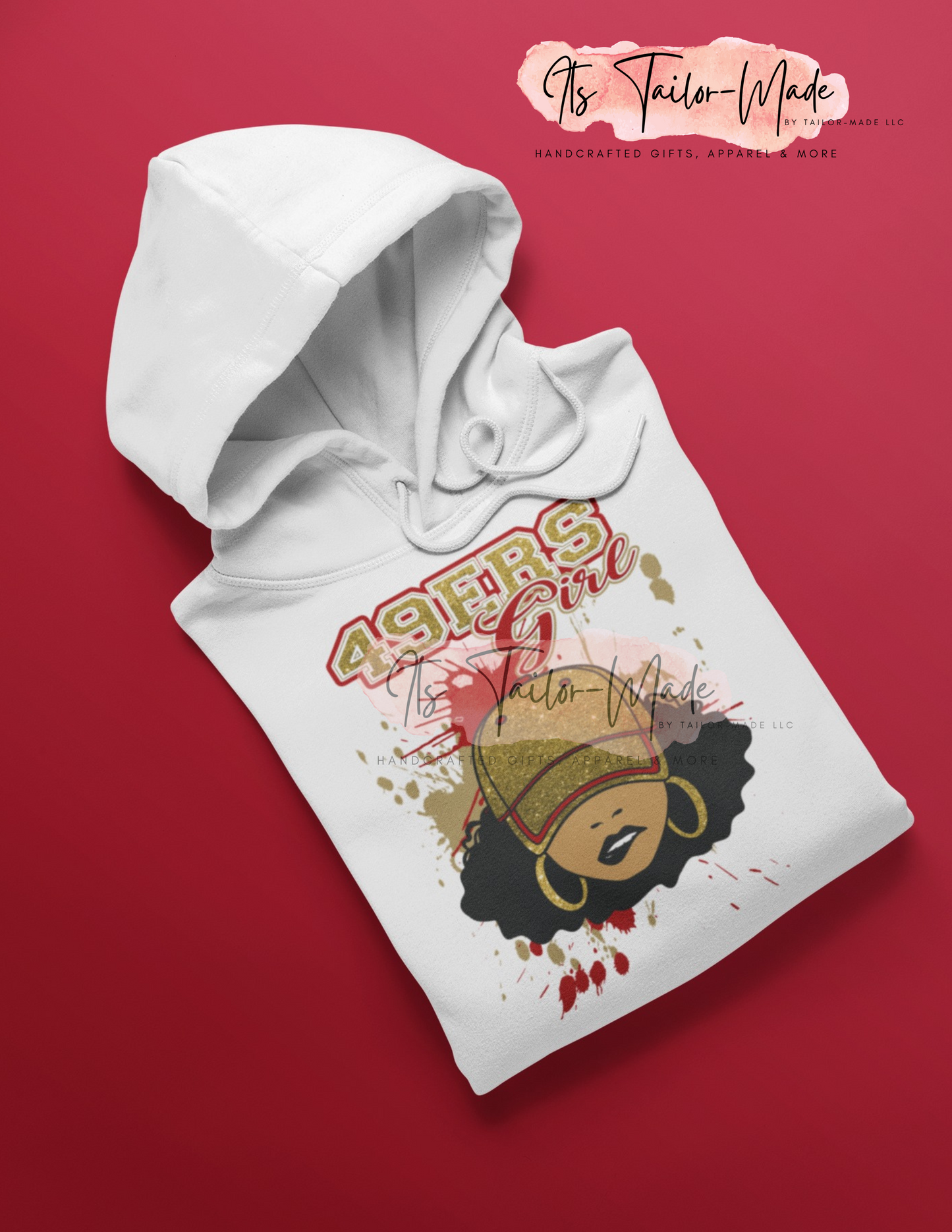 Natural Football Girl Hoodie