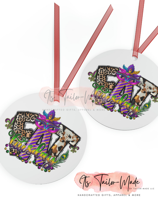 Fat Tuesday (Animal Print) Metal Ornament