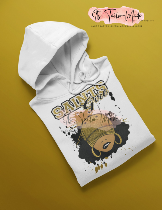 Natural Football Girl Hoodie