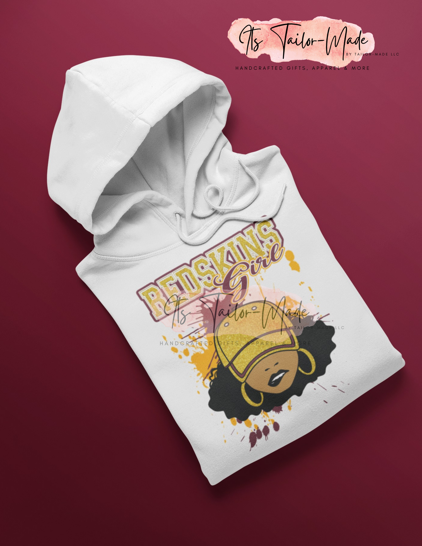 Natural Football Girl Hoodie