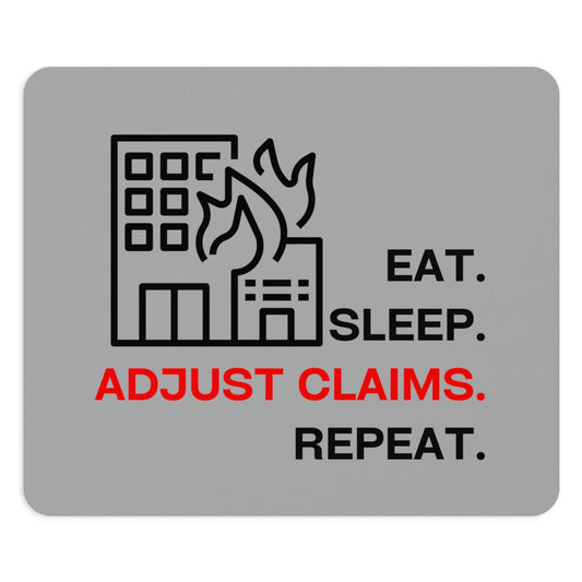 Claims Adjuster (Building Fire/ Gray) Mouse Pad