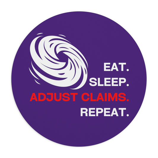 Claims Adjuster (Eye of Hurricane/ Purple) Mouse Pad